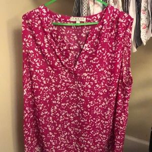 Chaus Pink Sleeveless Blouse